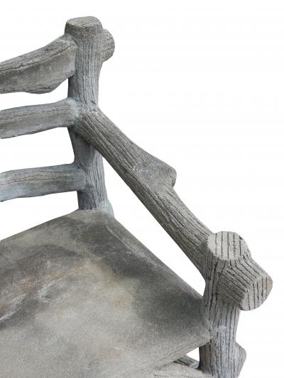 Pair of Faux Bois Garden Armchairs