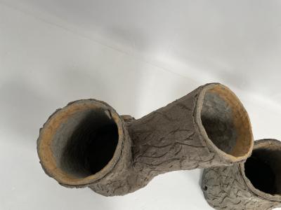 Pair of Faux Bois Planters