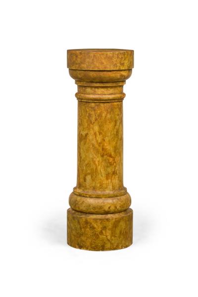 Pair of Faux Marble Painted Pedestals