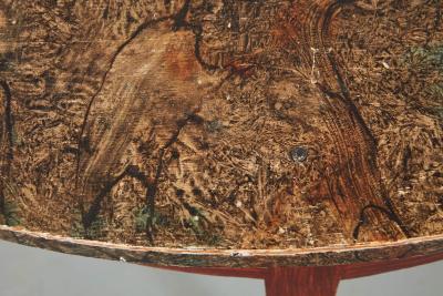 Pair of Faux Painted Swedish Demilune Tables