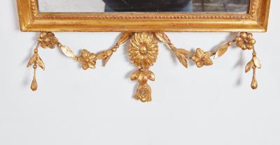 Pair of Federal Gilt Swag Mirrors