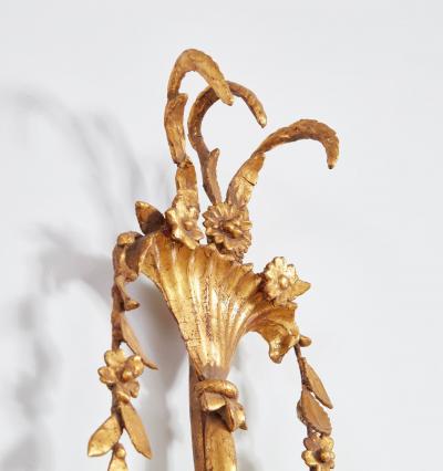 Pair of Federal Gilt Swag Mirrors