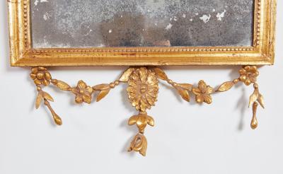Pair of Federal Gilt Swag Mirrors