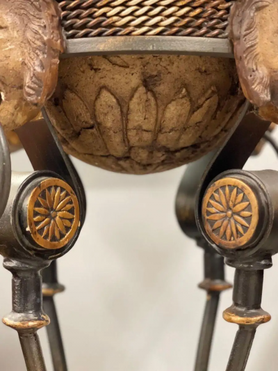 Pair of Figural Empire Style Jardini res Planters on Stands Europe 1960s