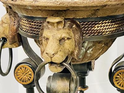 Pair of Figural Empire Style Jardini res Planters on Stands Europe 1960s