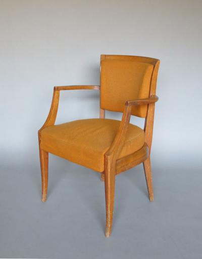 Pair of Fine 1930s Beechwood Bridge Armchairs