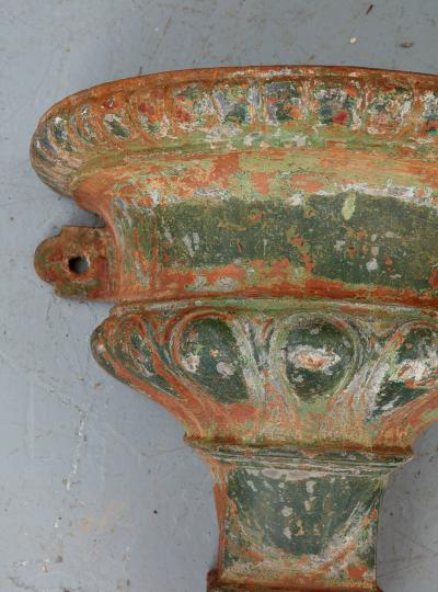 Pair of Fine Cast Iron Wall Mounted Garden Planters