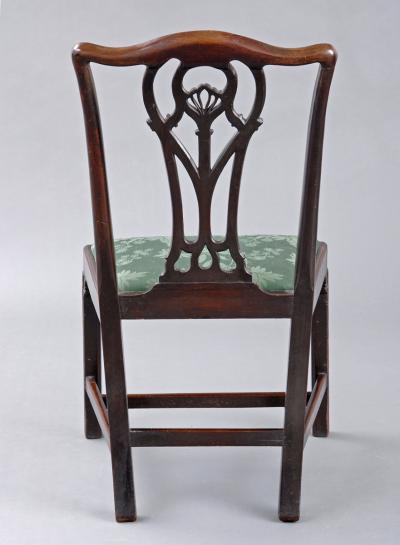 Pair of Fine English Period Chippendale Side Chairs