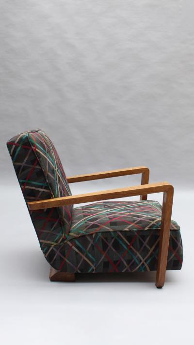 Pair of Fine French Art Deco Club Chairs