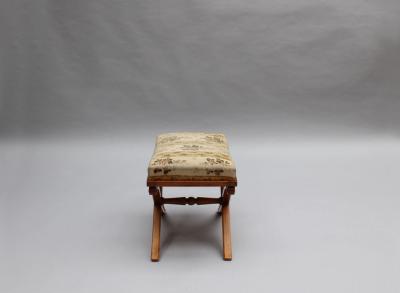 Pair of Fine French Art Deco X Form Stools