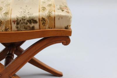 Pair of Fine French Art Deco X Form Stools