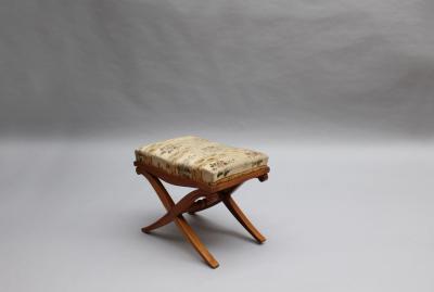 Pair of Fine French Art Deco X Form Stools