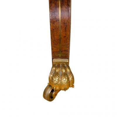 Pair of Fine Regency Rosewood and Bronze Mounted Writing Games Table