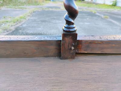 Pair of Finely Crafted 18th Century Louis XIV French Barley Twist Oak Benches