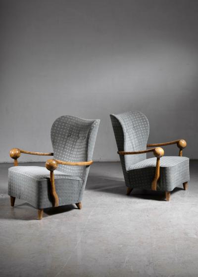 Pair of Finnish Modern lounge chairs