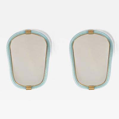 Pair of Firenze Murano rope mirrors