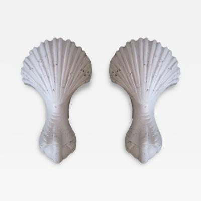 Pair of French 1930s Shell and Talon Sconces