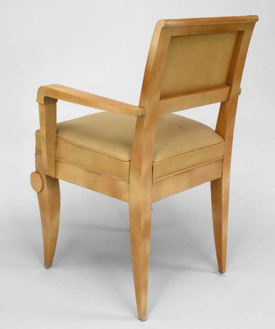 Pair of French 1940s Sycamore Armchairs