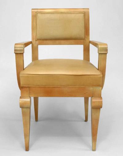 Pair of French 1940s Sycamore Armchairs