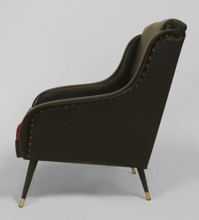 Pair of French 1950s Bergeres Armchairs 
