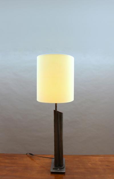 Pair of French 1970 s Metal Table Lamps
