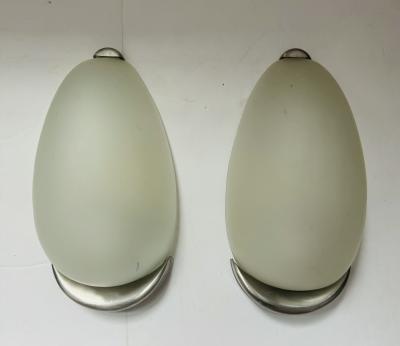 Pair of French 1970s Space Age Mid Century Wall Lamps