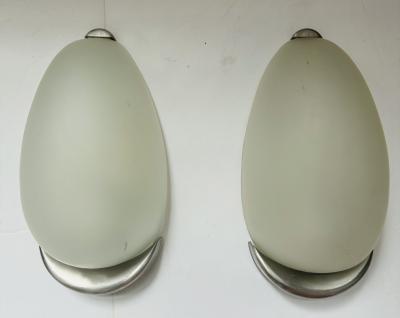 Pair of French 1970s Space Age Mid Century Wall Lamps