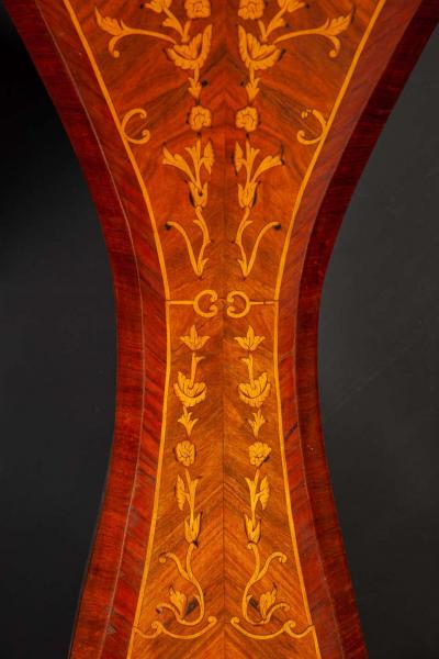 Pair of French 19th Century Marquetry Inlaid Large Pedestals