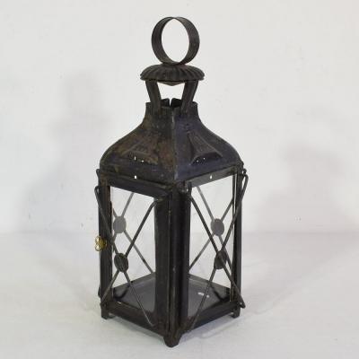 Pair of French 19th Century Metal Lanterns