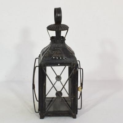 Pair of French 19th Century Metal Lanterns