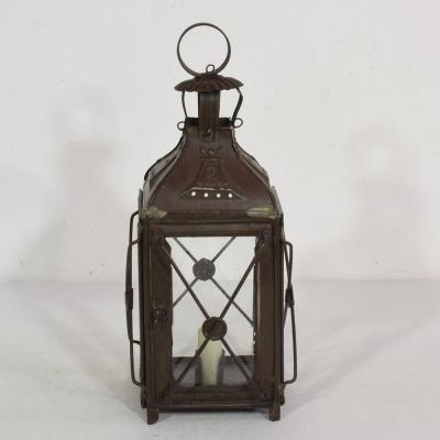 Pair of French 19th Century Metal Lanterns