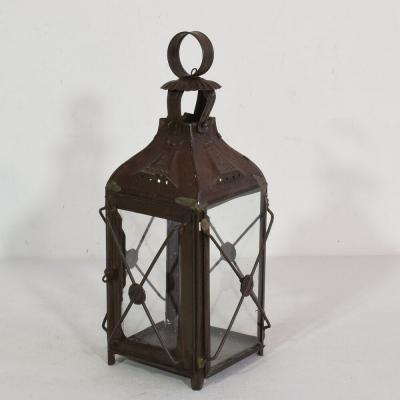 Pair of French 19th Century Metal Lanterns