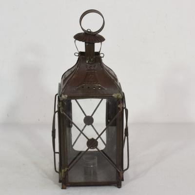 Pair of French 19th Century Metal Lanterns
