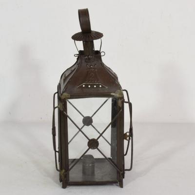 Pair of French 19th Century Metal Lanterns