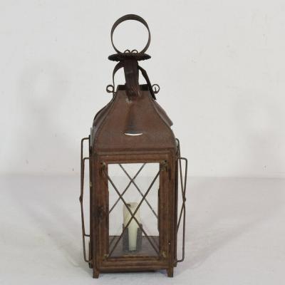 Pair of French 19th Century Metal Lanterns