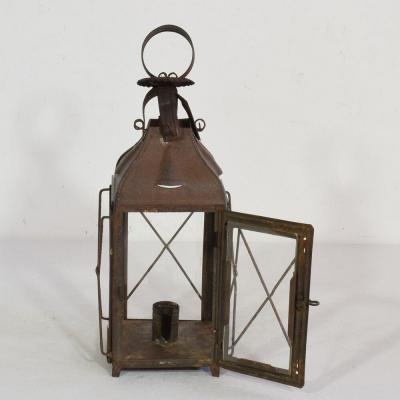 Pair of French 19th Century Metal Lanterns