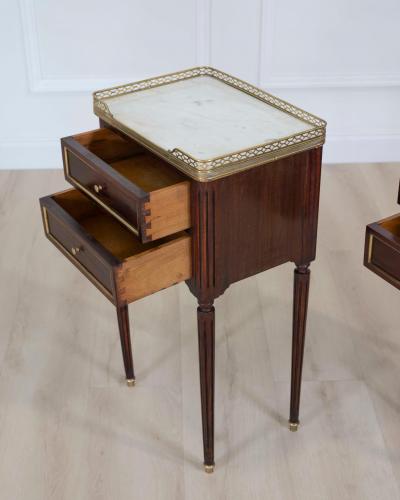 Pair of French 20th Century Louis XVI Style Bedside Tables