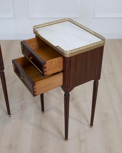 Pair of French 20th Century Louis XVI Style Bedside Tables