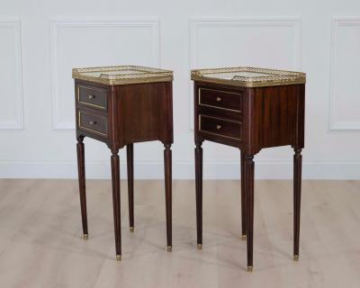 Pair of French 20th Century Louis XVI Style Bedside Tables