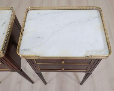 Pair of French 20th Century Louis XVI Style Bedside Tables