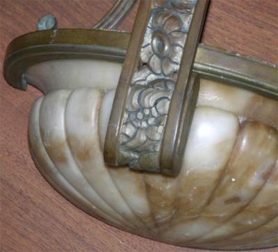 Pair of French Art Deco Alabaster Sconces