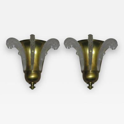 Pair of French Art Deco Wall Sconces