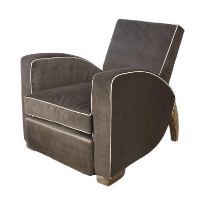 Pair of French Art Deco lounge chairs