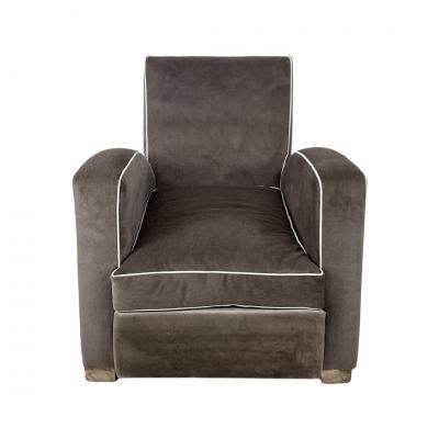 Pair of French Art Deco lounge chairs