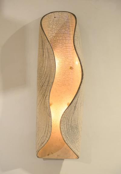 Pair of French Bespoke Ceramic Sconces