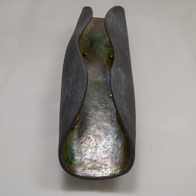 Pair of French Bespoke Sculptural Ceramic Sconces