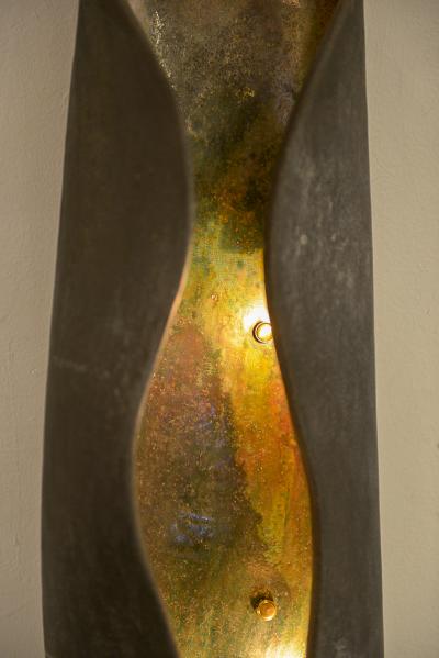 Pair of French Bespoke Sculptural Ceramic Sconces