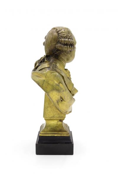 Pair of French Bronze Busts of Louis XVI and Marie Antoinette