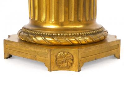 Pair of French Bronze Seven Light Candelabra Lamps ca 1880