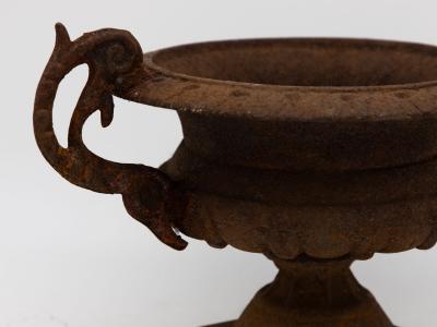 Pair of French Cast Iron Urns late 19th Century